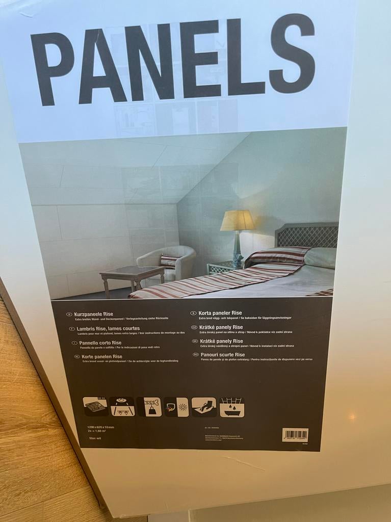 Wand/Plafondpanelen Stuc wit - 6 pakken (12 stuks), Doe-het-zelf en Verbouw, Platen en Panelen, Ophalen, Nieuw, Overige materialen