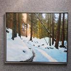 Schilderij Sneeuwlandschap Arnold Voet Uelsen Duitsland, Ophalen