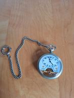 Antiek Hebdomas 8 dagen zakhorloge, Sieraden, Tassen en Uiterlijk, Horloges | Antiek, Ophalen of Verzenden, Staal, Zakhorloge