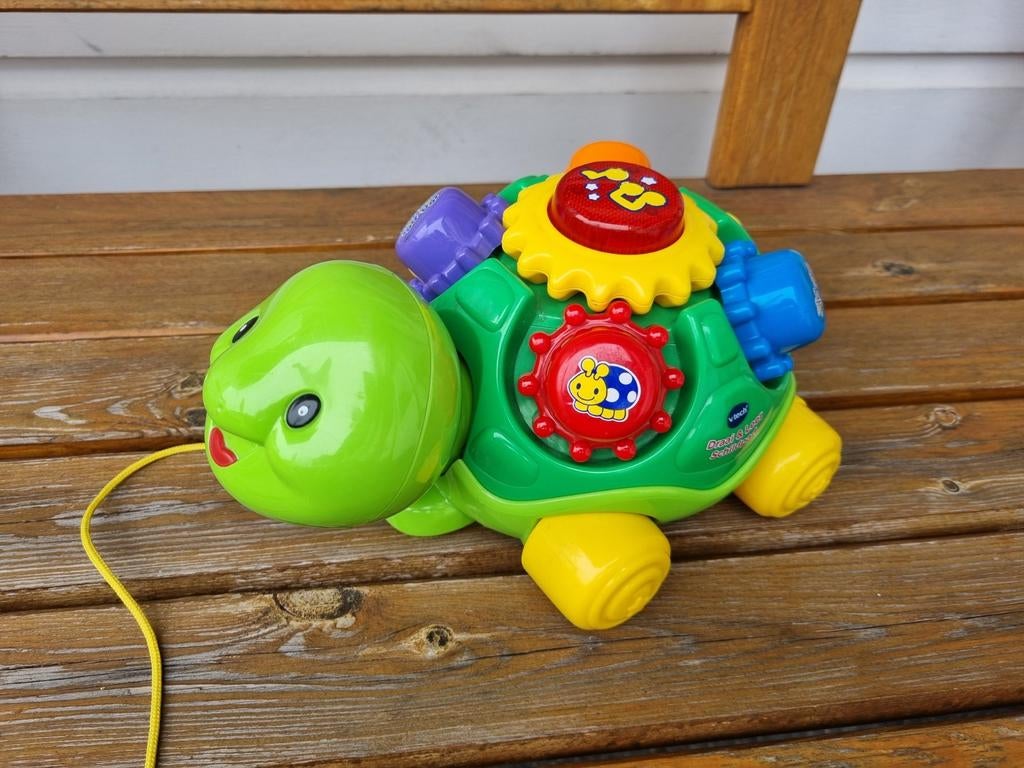V-Tech draai en leer schildpad, Ophalen of Verzenden, Gebruikt, 6 maanden tot 2 jaar