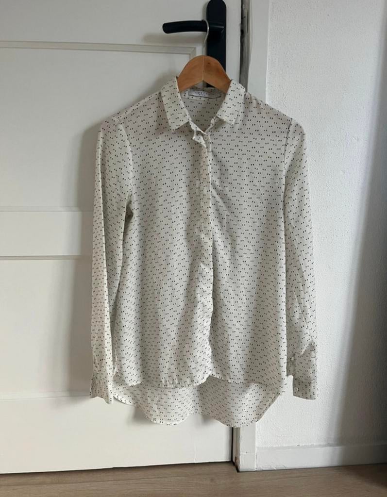 Witte Costes Basic Blouse met Print - Maat S, Ophalen of Verzenden, Nieuw, Maat 36 (S), Wit