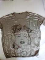 zacht groen t-shirt M met afbeelding Marilyn Monroe, Kleding | Dames, Ophalen of Verzenden, Gedragen, Zwart, Korte mouw