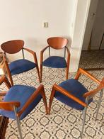 Vintage Pastoe stijl set van 4 mid-century design, Ophalen, Cees Braakman, Bruin, Zo goed als nieuw