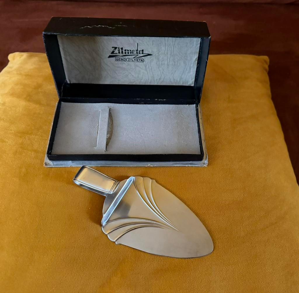 Gero Zilmeta taartschep model 562 carré., Ophalen of Verzenden, Gebruikt, Overige materialen, Los bestek