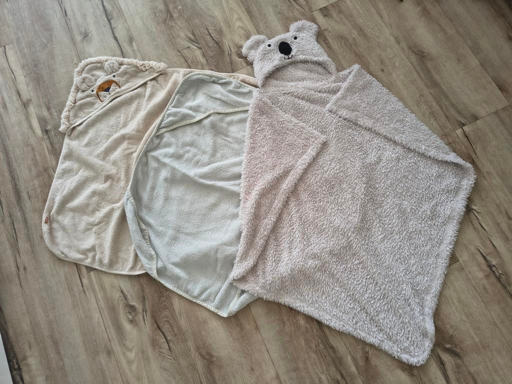 3x Prachtige omslagdoek koala, leeuw. Badcape wit zacht., Kinderen en Baby's, Dekens, Slaapzakjes en Inbakerproducten, Onb, Overige typen