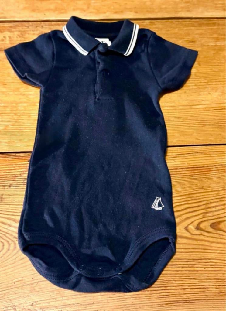 Petit Bateau romper donkerblauw navy maat 56 zgan!, Kinderen en Baby's, Ophalen of Verzenden, Zo goed als nieuw, Jongetje, Nacht- of Onderkleding