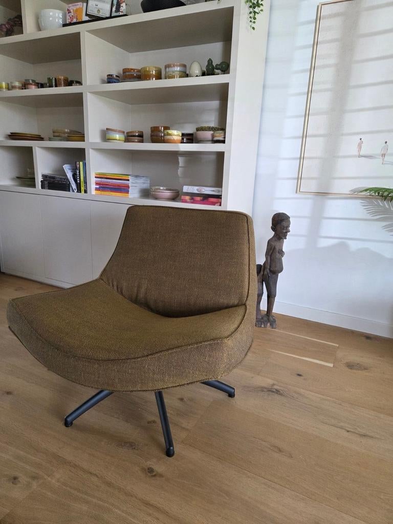 Leuke draaifauteuil, amper gebruikt, Huis en Inrichting, Fauteuils, Ophalen, 75 tot 100 cm, 75 tot 100 cm