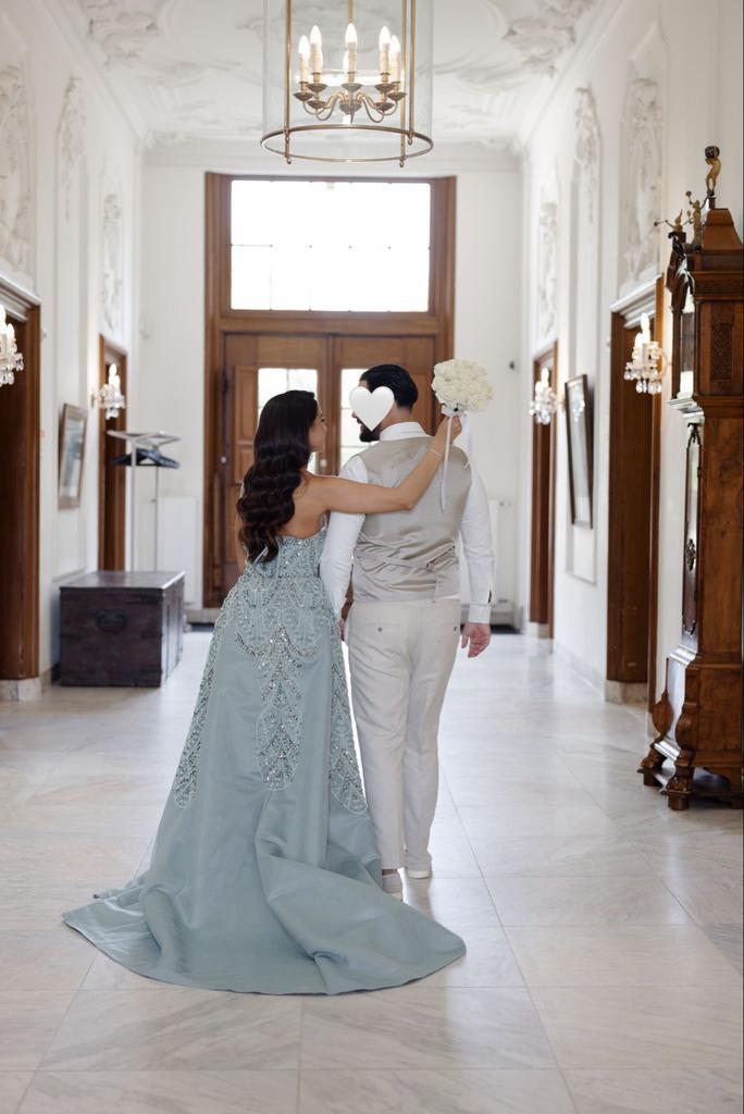 Henna jurk, Kleding | Dames, Gelegenheidskleding, Gedragen, Galajurk, Maat 38/40 (M), Blauw, Ophalen of Verzenden