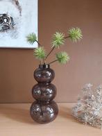 Te koop: Glazen bollen vaas - model Kemingk - hoogte 36 cm, Ophalen, Zwart, Minder dan 50 cm, Glas