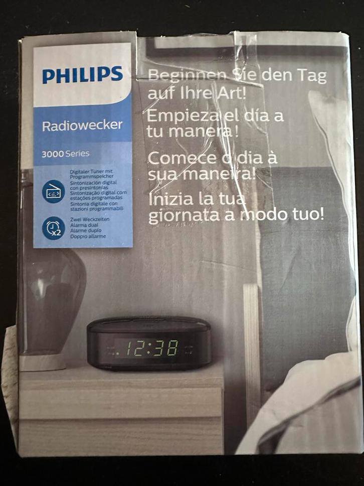Philips Radiowekker 3000 Series - Nieuw in doos, Audio, Tv en Foto, Radio's, Nieuw, Radio, Ophalen of Verzenden