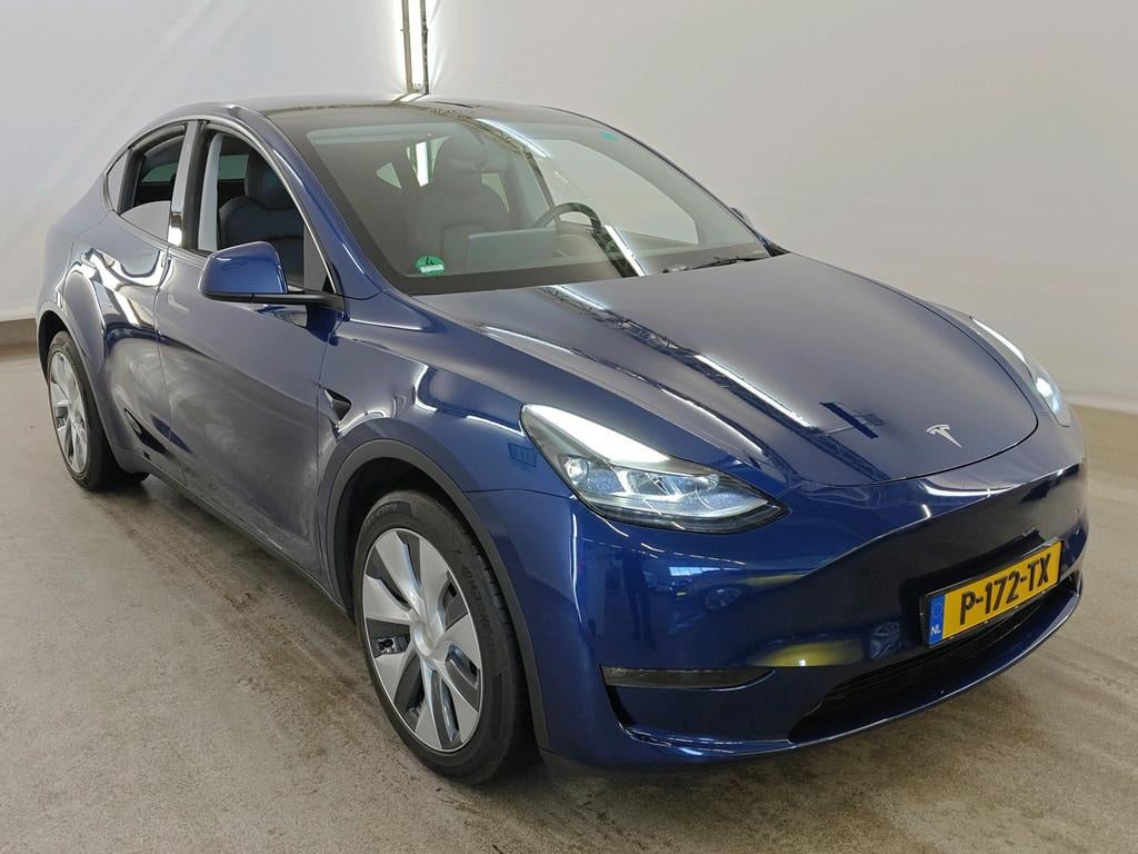 Tesla Model Y 75 kWh 351pk Long Range AWD | SOH 91% | Black, Auto's, Tesla, Gebruikt, Zwart, Blauw, 24 maanden