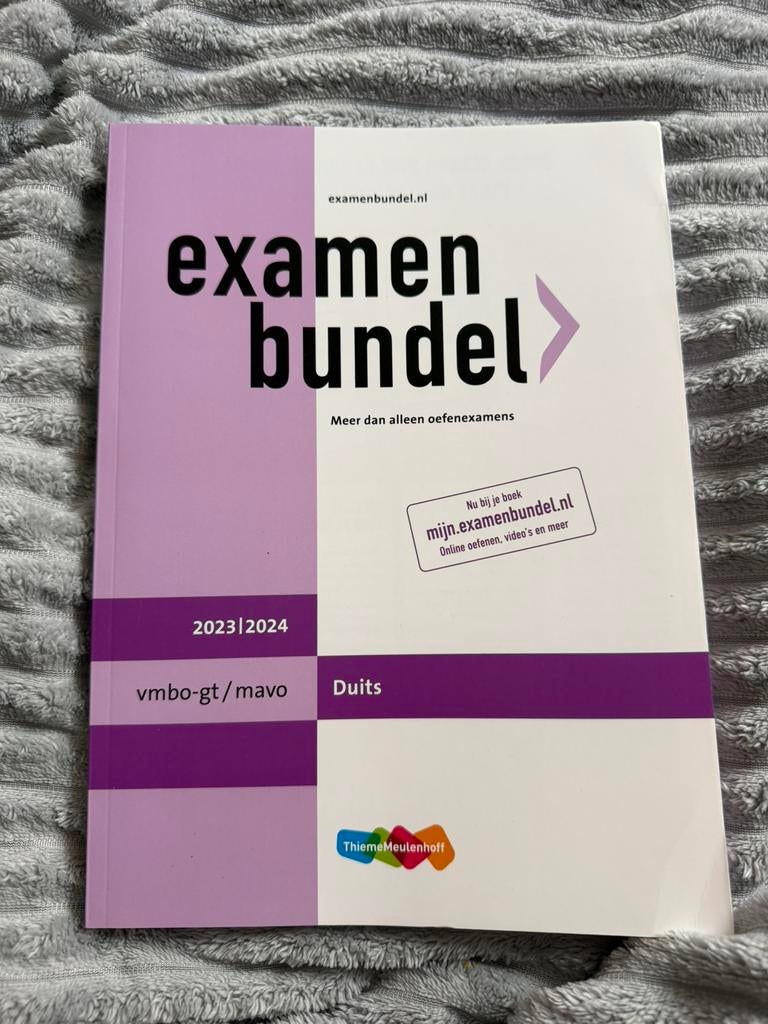 examenbundel duits 2023/2024, Boeken, Ophalen of Verzenden, Zo goed als nieuw, VWO, Duits