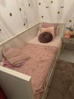 Eenpersoons bed, Ophalen, 90 cm, Eenpersoons, Wit