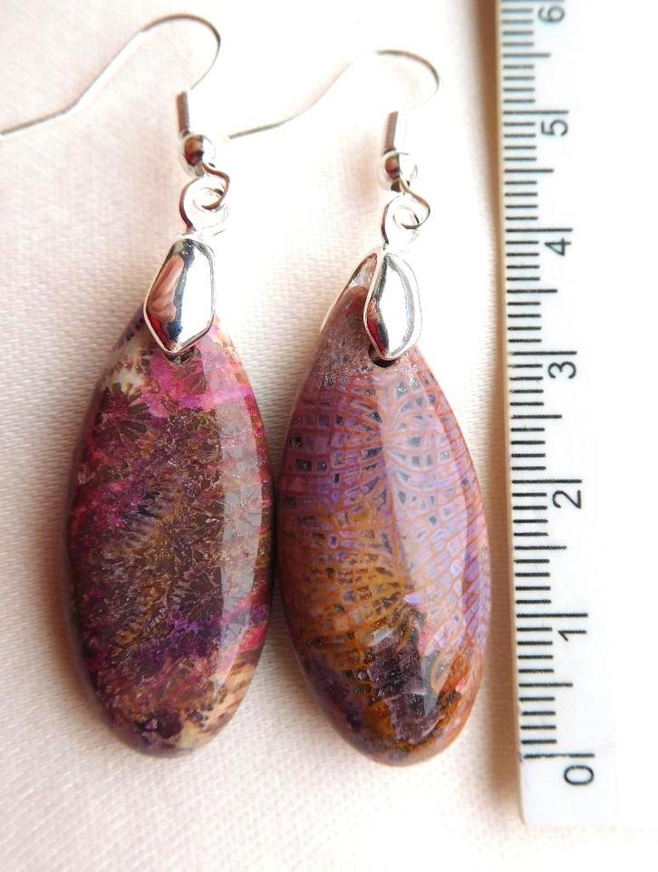 Chrysanthemum oorhangers (H23800), Sieraden, Tassen en Uiterlijk, Oorbellen, Nieuw, Hangers, Overige materialen, Met edelsteen