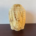 Art Deco Gemarmerde Wolkenkrabber Lampenkap, Hanglamp, Ophalen of Verzenden, Gebruikt, Vierkant, 25 tot 50 cm