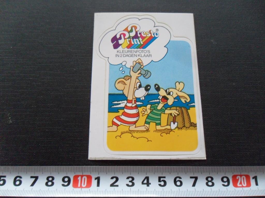 sticker Presto Print Kleurenfoto's om 2 dagen klaar, Ophalen, Zo goed als nieuw