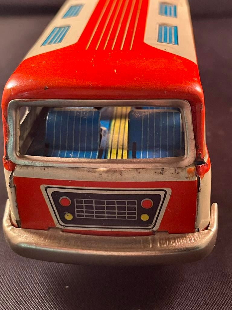Blikken  autobus / oud speelgoed / bus, Antiek en Kunst, Antiek | Speelgoed, Ophalen of Verzenden