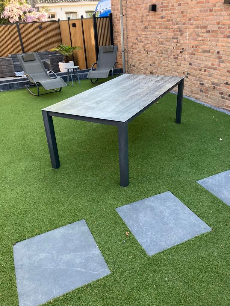 Tuintafel 200 x 100 cm, Bois le Duc, Tuin en Terras, Tuintafels, Zo goed als nieuw, Rechthoekig, Aluminium, Ophalen