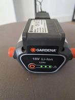 gardena 2 ah 18 volt accu met lader, Ophalen of Verzenden, Zo goed als nieuw, Overige soorten, Gardena o.a.