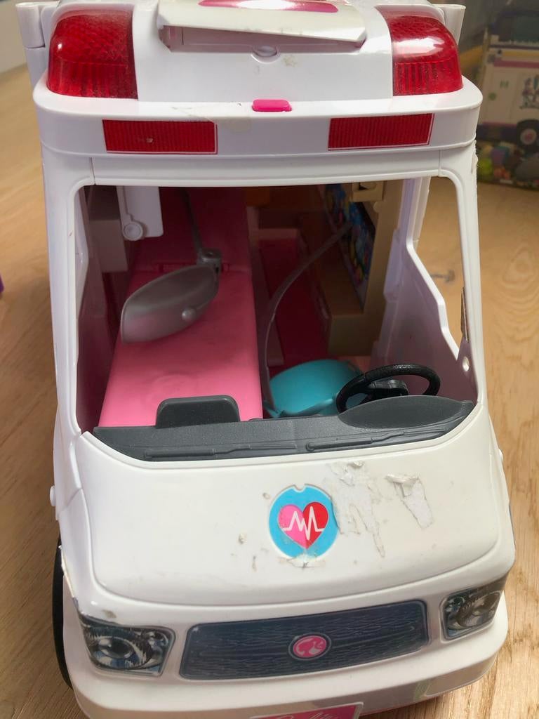 Barbie ambulance speelgoed, Ophalen, Gebruikt