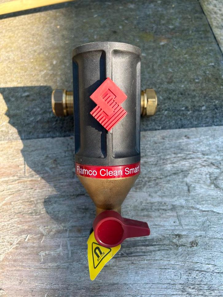 Flamco Clean Smart 22mm vuilafscheider, Doe-het-zelf en Verbouw, Sanitair, Zo goed als nieuw, Overige typen, Koper, Ophalen of Verzenden