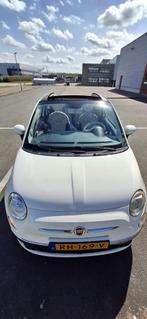 Fiat 500 1.2 C 2011 Wit cabrio, Auto's, Voorwielaandrijving, 4 cilinders, Wit, Handgeschakeld