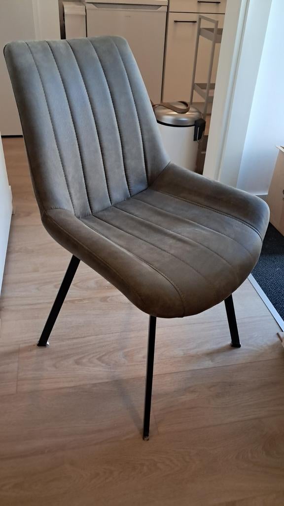 Set van 3 groene eetkamerstoelen, Huis en Inrichting, Stoelen, Ophalen