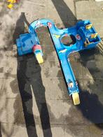 Blauwe waterbaan met bootjes en figuren, Ophalen of Verzenden