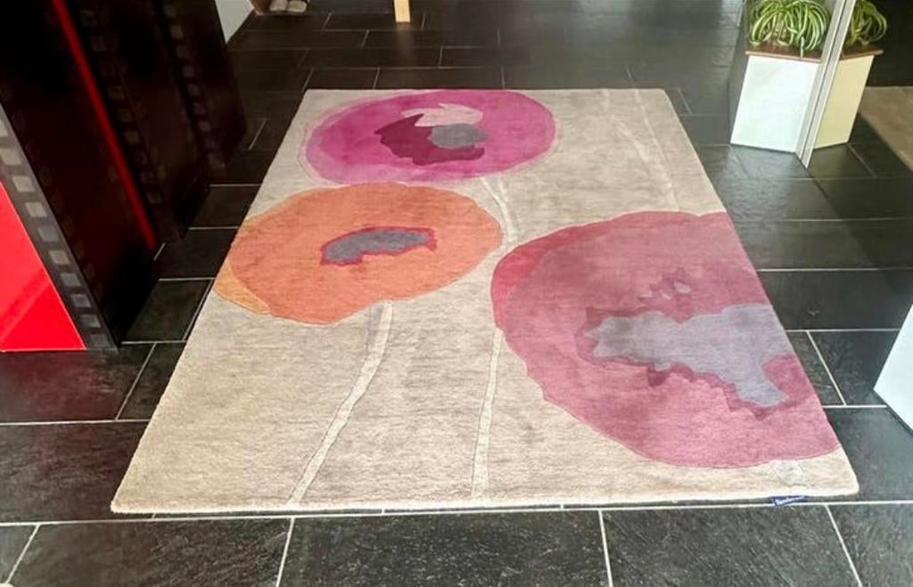 Sanderson Poppies 45700 vloerkleed 1.70 x 2.40 meter, Huis en Inrichting, Beige, 150 tot 200 cm, 200 cm of meer, Ophalen of Verzenden