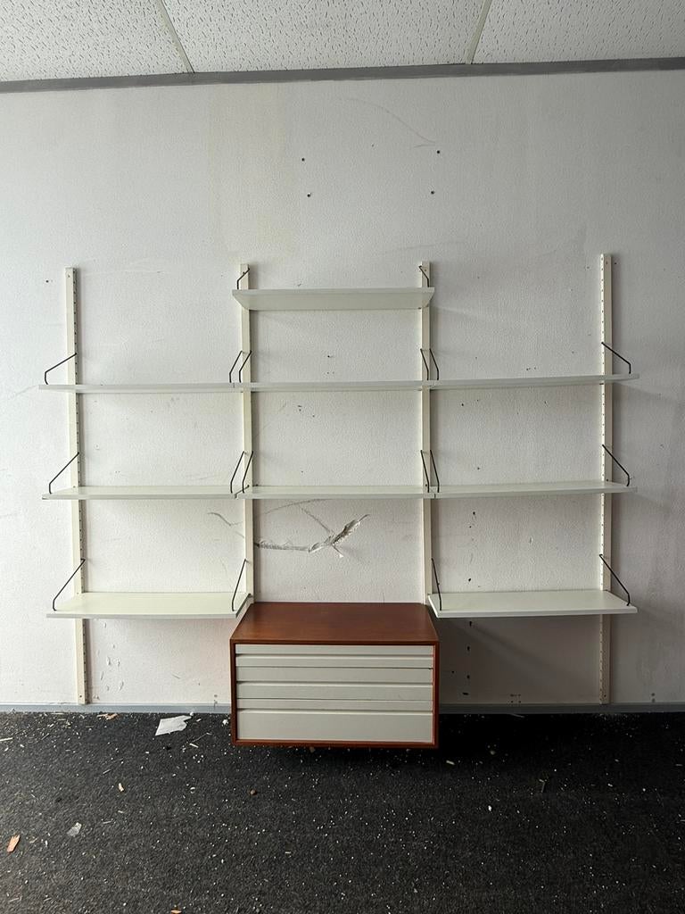 Vintage Poul Cadovius Royal System wandsysteem jaren 60, Ophalen of Verzenden, Zo goed als nieuw, Minder dan 150 cm, Minder dan 100 cm