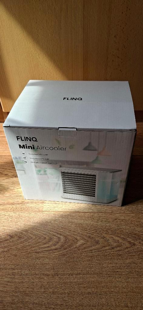 FlinQ Mini Aircooler, Witgoed en Apparatuur, Ventilatoren, Nieuw, Tafelventilator, Ophalen of Verzenden