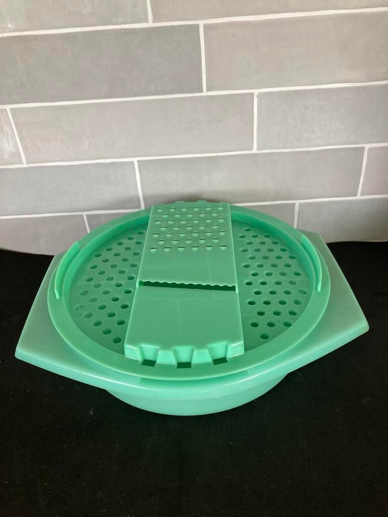 Vintage mintgroene Tupperware rasp (040324), Ophalen of Verzenden, Gebruikt, Groen, Overige typen