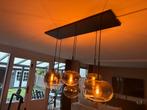 Moderne hanglamp met 6 glazen bollen, Ophalen, Gebruikt, Glas, 75 cm of meer