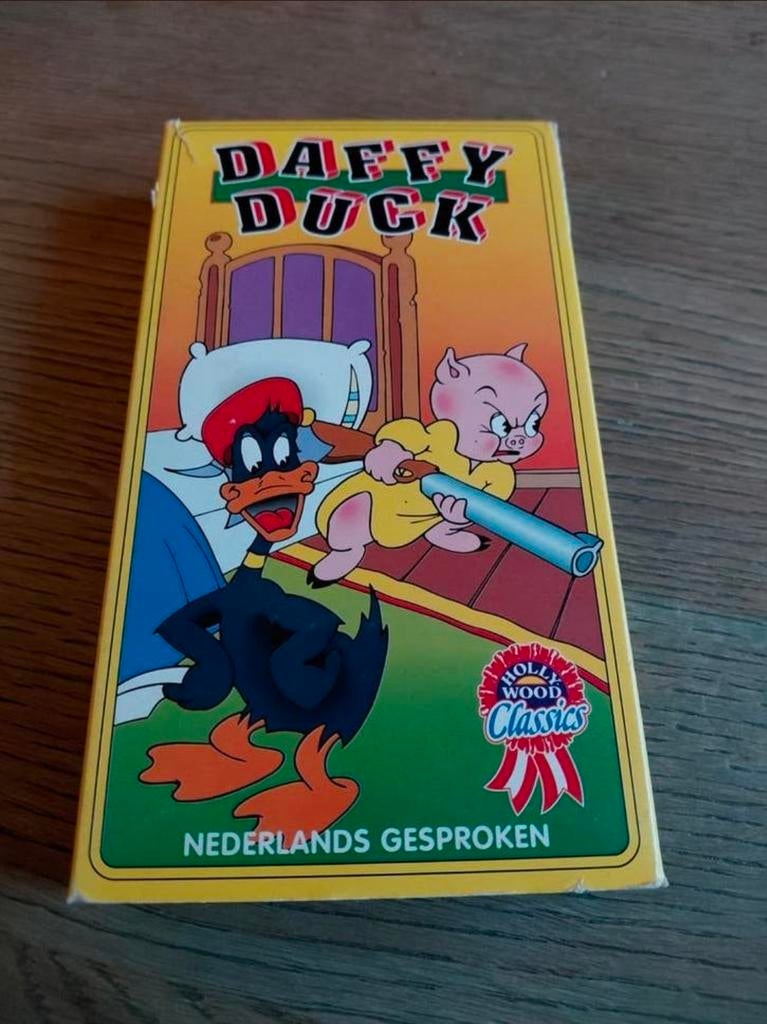Daffy Duck videoband. Looney Tunes., Alle leeftijden, Ophalen of Verzenden, Gebruikt, Tekenfilms en Animatie