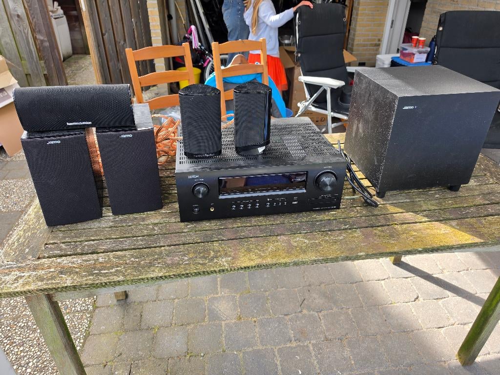 5.1 audio/video versterker te koop, Ophalen, Gebruikt, Denon, 120 watt of meer