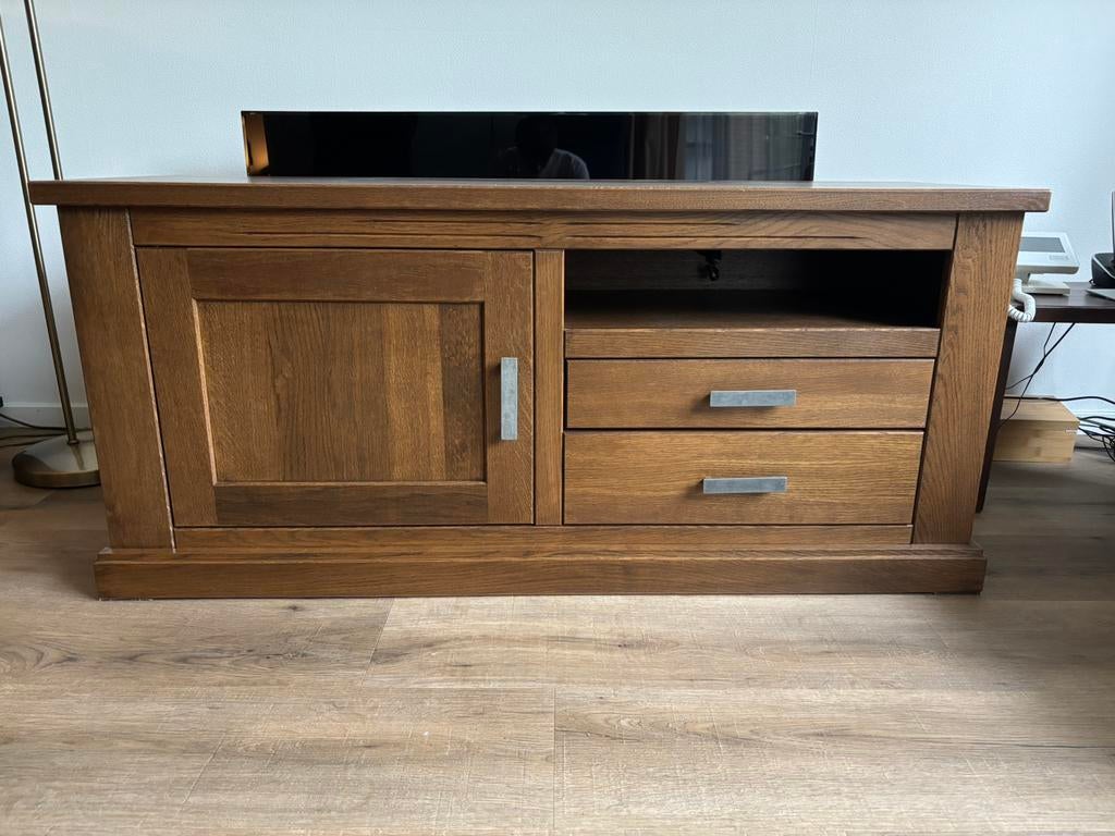 Tv meubel eikenhout vreugde meubel, Ophalen, Eikenhout, Zo goed als nieuw, Minder dan 100 cm