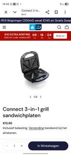 Connect 3-in-1 Grill, Sandwich- en Wafelijzer - Nieuw, Witgoed en Apparatuur, Wafelijzers, Ophalen, Nieuw