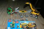 Te koop: Lego City Graafmachine transport 4203 met boekjes, Ophalen of Verzenden, Gebruikt, Lego