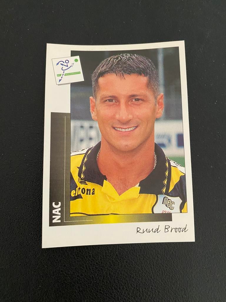 Ruud Brood - NAC Breda - Panini Voetbal 96, Ophalen of Verzenden, Zo goed als nieuw, NAC Breda, Poster, Plaatje of Sticker
