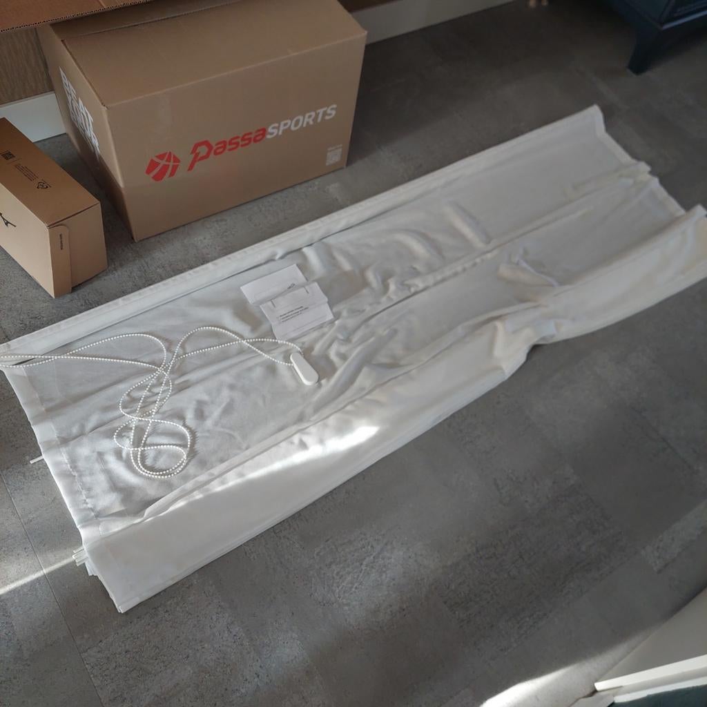 vouwgordijn - Wit, inclusief montage-instructie, 100 tot 150 cm, Wit, Nieuw, Ophalen of Verzenden