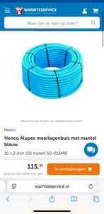 Henco meerlagenbuis 16 met mantel 50M Blauw en rood, Overige materialen, Minder dan 20 mm, 6 meter of meer, Overige typen