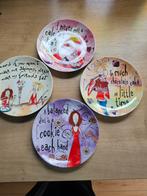 Leuke gebaksbordjes met grappige teksten, Ophalen of Verzenden, Zo goed als nieuw, Overige stijlen, Bord(en)