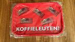 Peijnenburg Koffieleuten? Rood metalen dienblad koffieleutje, Ophalen of Verzenden, Nieuw, Rechthoekig, Metaal