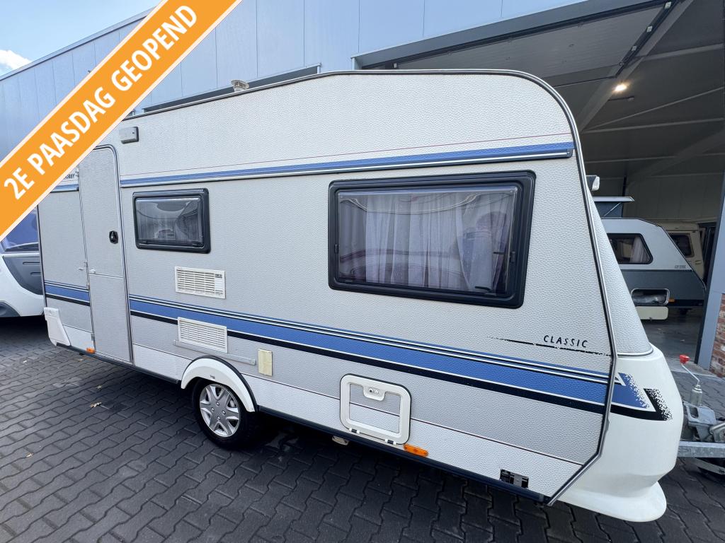 Hobby Classic 440 TN met Isabella voortent, Caravans en Kamperen, Caravans, Bedrijf, tot en met 4, 750 - 1000 kg, Treinzit, Hobby