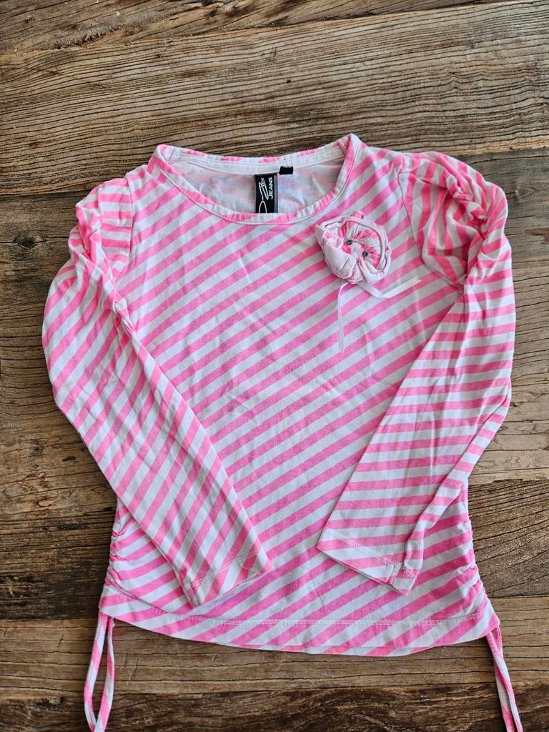 Leuk gestreept shirt maat 116/122, Kinderen en Baby's, Kinderkleding | Maat 116, Ophalen of Verzenden, D-Zine, Meisje, Shirt of Longsleeve