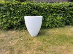 Ronde plantenbak 72x84cm. wit polyester, Tuin en Terras, Bloembakken en Plantenbakken, Ophalen, Kunststof, Rond, Nieuw