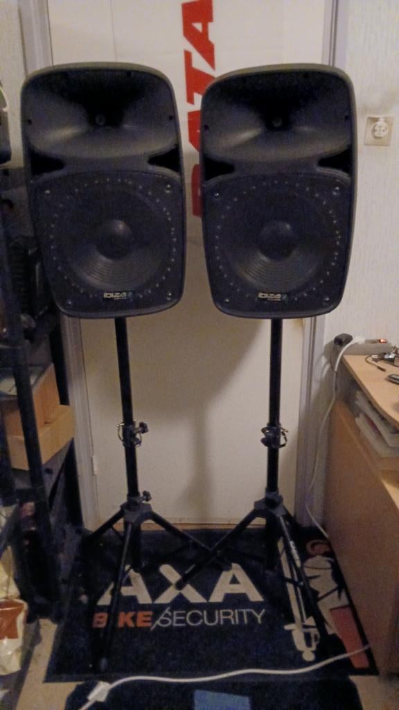 IBIZA SOUND PKSG12A SET PKG12A 400w, Ophalen, Zo goed als nieuw, Complete set