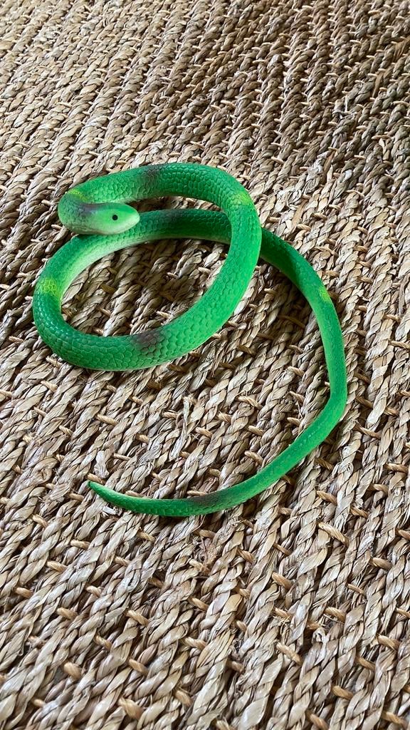 Speelgoed slang adder groen, Ophalen of Verzenden, Gebruikt