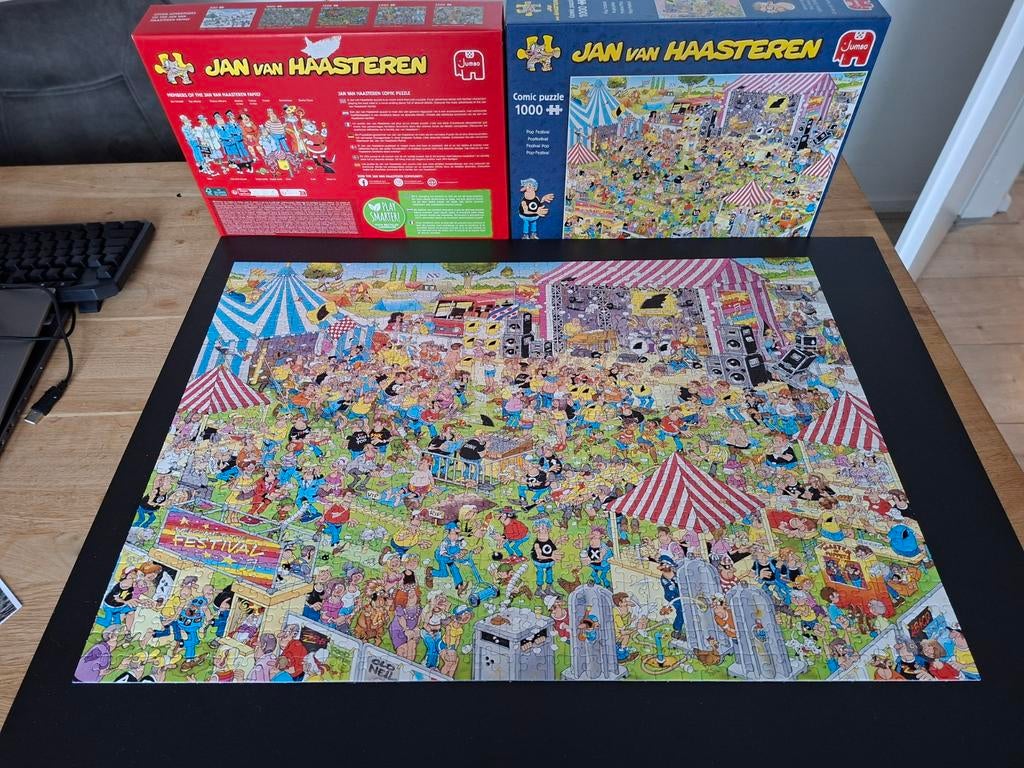 Jan van Haasteren - Pop festival, Ophalen of Verzenden, 500 t/m 1500 stukjes, Zo goed als nieuw, Legpuzzel