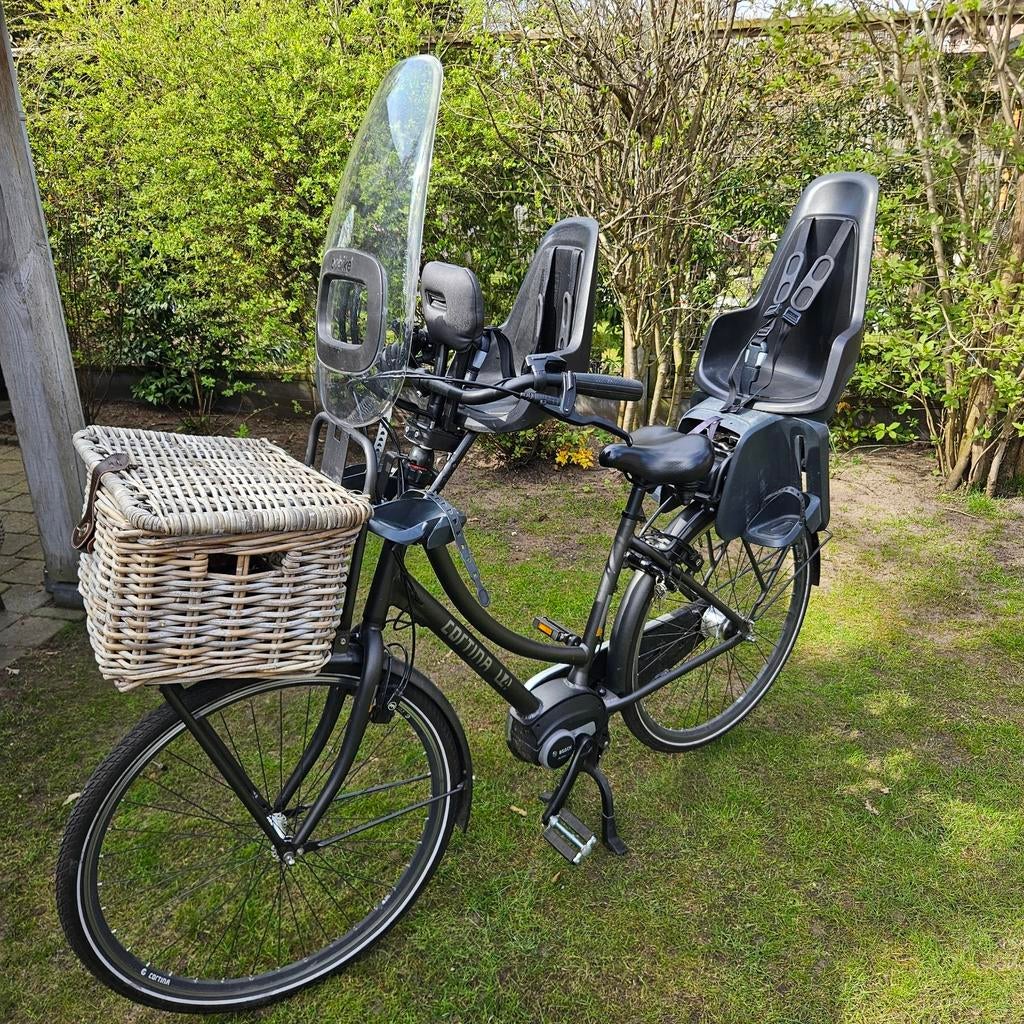 Bobike One Maxi achterzitje & One Mini voorzitje, Fietsen en Brommers, Fietsaccessoires | Fietsstoeltjes, Gebruikt, 9 t/m 18 kg
